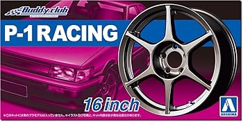 【中古】青島文化教材社 1／24 ザ・チューンドパーツシリーズ No.12 P-1レーシング 16インチ プラモデ..