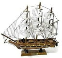 【中古】【southanshop】 帆船 模型 手作り 完成品 海賊船 インテリア 装飾 に (.24cm)