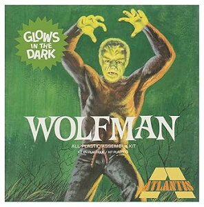 【中古】アトランティスモデル ロン・チェイニー・ジュニア ザ・ウルフマン 蓄光バージョン 限定版 プラモデル ATLAMCA450