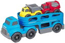 【中古】ジョーゼン ビークルタウン キャリアカー ダンプカー 消防車セット JFVT008-BYR