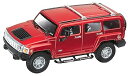 【中古】童友社 2.4GHz 1/24スケール R/Cカー ハマー H3 赤 電動ラジオコントロール 14296