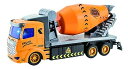 【中古】童友社 4CH RC建機シリーズ 27MHz 1/48スケール ミキサー車 電動ラジオコントロール QH12-1-D