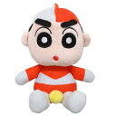 【中古】三英貿易 クレヨンしんちゃん ムービースターズ しんのすけマン W6.5×D7×H11.5cm ぬいぐるみ MS06