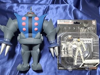 【中古】SEAHORSE 新造人間キャシャーン ツメロボットソフビフィギュア ＆ ミクロマン キャシャーン／タツノコプロ メディコムトイ