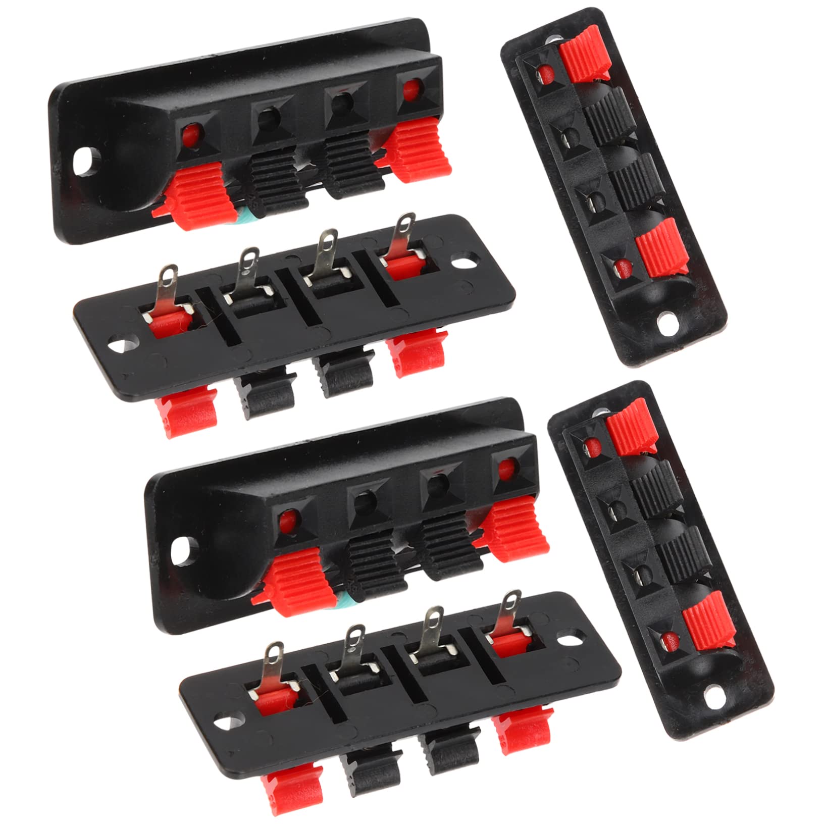 【中古】(未使用・未開封品)HEALEEP スピーカー接続クリップ ステレオスピーカーターミナルコネクタ 簡単取り付け 音質向上 家庭用 業務用 6個セット