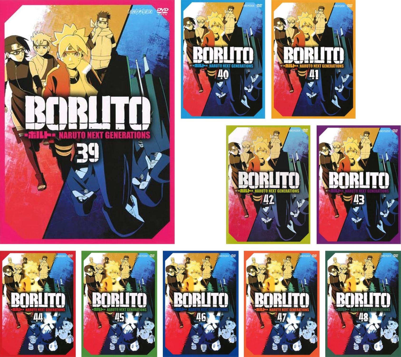 [중고] BORUTO 볼트 NARUTO NEXT GENERATIONS 39~48 [렌탈 떨어짐] 전 10권 세트 [DVD 세트 상품]