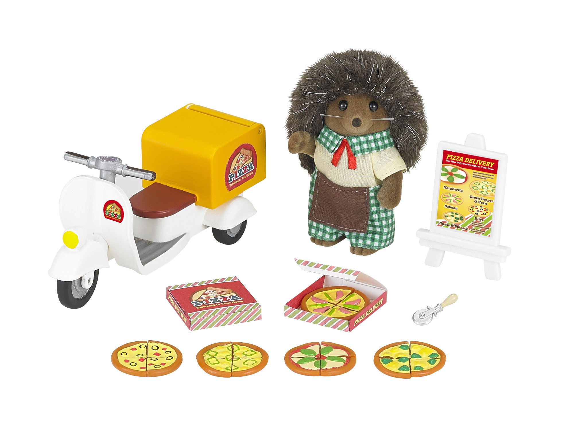 【中古】(非常に良い)シルバニアファミリー おみせやさん 【おとどけピザ屋さんセット】 ミ-81