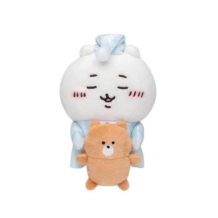 【中古】ちいかわ デスクトップから見守るひっかけぬいぐるみ ねむいよちいかわ