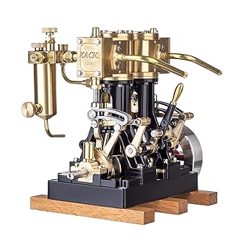 【中古】(非常に良い)PHYNEDI KACIO LS1-14 ミニシングルシリンダー レシプロスチームエンジンモデル ボイラーなし 80cm以上出荷 精巧な機械コレクション装飾 ベース