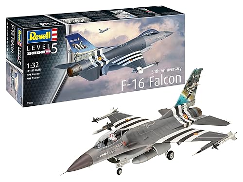 【中古】ドイツレベル 1／32 アメリカ F-16 ファイティング ファルコン 50周年記念...