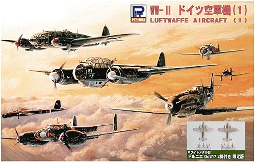 【中古】(未使用品)ピットロード 1／700 スカイウェーブシリーズ 第二次世界大戦 ドイツ空軍機 1 スペシャル (メタル製 ドルニエ Do217 2機付き) プラモデル S17SP