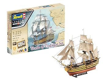 樂天商城 - 【中古】(非常に良い)ドイツレベル 1／225 トラファルガーの海戦セット プラモデル 05767