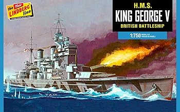 Animation, Comics, Movie, Game - 【中古】(未使用品)HL447 1／750 WW.II イギリス海軍戦艦 キングジョージ5世 プラスチックモデルキット