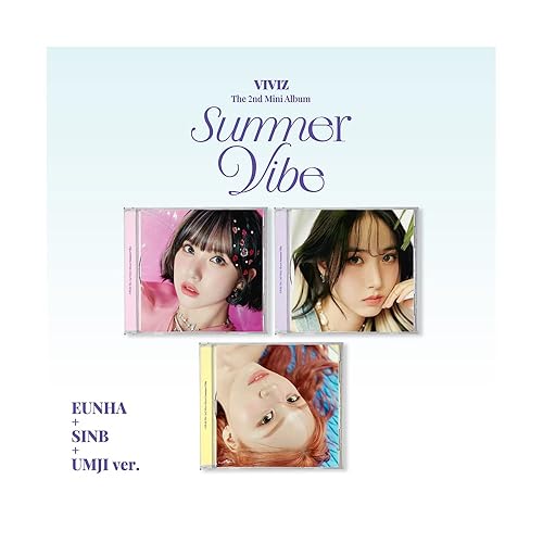 【中古】(非常に良い)DREAMUS VIVIZ - Summer Vibe (Jewel Case ver.) (2nd Mini Album) CD (EUNHA SINB UMJI ver. SET) 140x190mm