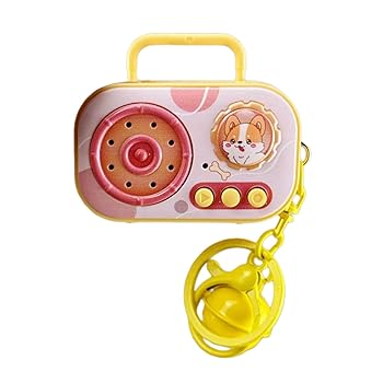 Rakuten - 【中古】(非常に良い)音楽愛好家やファッション愛好家のための曲に組み込まれたカラフルなヴィンテージ漫画ミュージックボックスキーチェーン