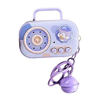 Audio - 【中古】(未使用品)ビンテージ漫画ミュージックボックスレコーダーキーチェーンペンダント音楽の再生と機能を備えた装飾