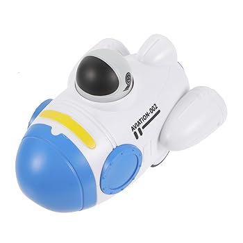 Plastic Model - 【中古】(未使用品)OATIPHO 押しボタン式宇宙船おもちゃ プラスチック製 宇宙飛行機 男の子女の子用 デスクトップ装飾 飛行機ごっこ遊び 男の子女の子対応 クリスマ