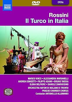 【中古】(非常に良い)ロッシーニ:歌劇「イタリアのトルコ人」 [DVD]【メーカー名】【メーカー型番】【ブランド名】【商品説明】ロッシーニ:歌劇「イタリアのトルコ人」 [DVD]初期不良に関する返品 商品到着から7日間以内に初期不良が発生した場合のみ、返品をお受けいたします。 お客様都合のキャンセル・返品 イメージと異なる、必要でなくなった等の理由によるキャンセル・返品は一切お受けしておりません。 付属品に関する確認 中古品は基本的に説明書、外箱、ドライバーインストール用CD-ROMは付属しておりません。 特にレンタル落ちの商品には、収納BOXや特典類など一切の付属品がないことをご理解ください。 また、商品名に「限定」や「保証」と記載があっても、特典や保証、ダウンロードコードは含まれておりません。 掲載内容と付属品が異なる場合、受注前に内容確認のメールをお送りいたします。 商品画像について 掲載されている写真は代表画像です。実際の商品とは異なる場合がありますので、予めご了承ください。 中古品の状態 中古品はキズや汚れがある場合がありますので、その点をご理解いただける方のみご購入ください。 在庫状況について 他のモールでも販売しているため、ご注文のタイミングによっては商品がご用意できない場合があります。 その場合、キャンセルのご連絡をさせていただきます。 上記ご理解の上、お買い求めいただけますようお願い申し上げます。 ご注文からお届けまで1．ご注文　　ご注文は24時間受け付けております 2．注文確認ご注文後、注文確認メールを送信します 3．在庫確認　多モールでも併売の為、在庫切れの場合はご連絡させて頂きます。　 ※中古品は受注後に、再メンテナンス、梱包しますのでお届けまで4〜10営業日程度とお考え下さい。 4．入金確認　前払い決済をご選択の場合、ご入金確認後に商品確保・配送手配を致します。 5．出荷 　配送準備が整い次第、出荷致します。配送業者、追跡番号等の詳細をメール送信致します。 6．到着　出荷後、1〜3日後に商品が到着します。 　※離島、北海道、九州、沖縄は遅れる場合がございます。予めご了承下さい。【ご注意】中古品につき、説明文に「特典あり」の記載があっても、特典は付属しません。ご了承ください。