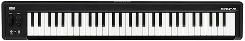 (非常に良い)KORG （コルグ） ワイヤレス MIDI キーボード コントローラー Bluetooth DTM プラグイン付属 microKEY2 Air （マイクロキー・エアー） 61鍵盤