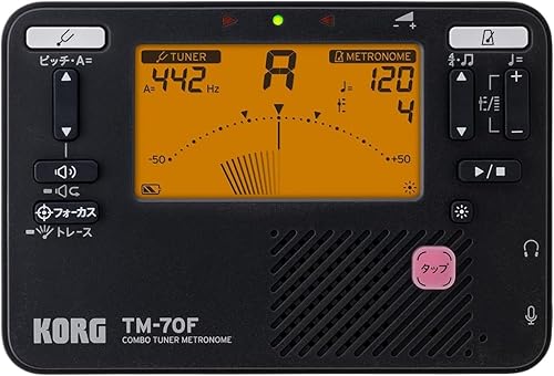 【中古】(未使用品)KORG(コルグ) チューナー メトロノーム TM-70F BK ブラック 吹奏楽 ブラスバンド オーケストラ