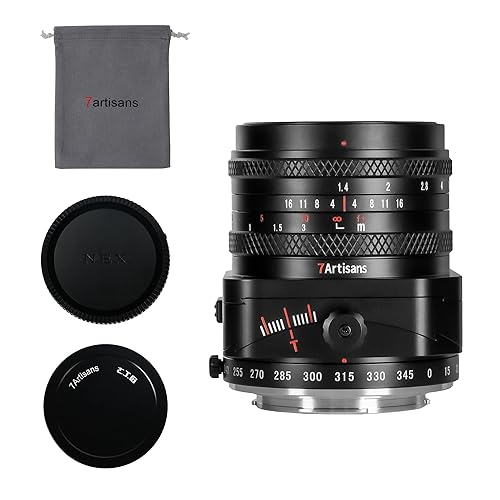 Photo Storage - 【中古】7artisans 50mm F1.4 APS-C フレーム チルトシフトレンズ 2-in-1 付き Sony E マウントミラーレスカメラ A6500 A6300 A6100 A6000 A5100 A5000 A