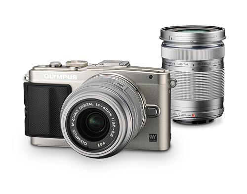 Photo Storage - 【中古】OLYMPUS ミラーレス一眼 PEN Lite E-PL6 ダブルズームキット シルバー E-PL6 DZKIT SLV