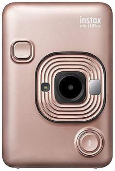 Instant Cameras - 【中古】富士フイルム(FUJIFILM) チェキ インスタントカメラ/スマホプリンター instax mini LiPlay ブラッシュゴールド INS MINI HM1 BLUSH GOLD