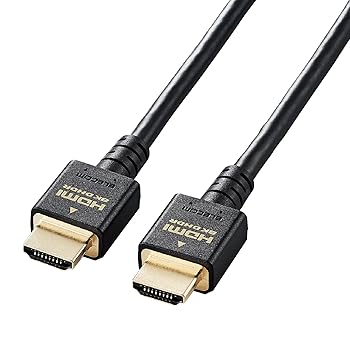 【中古】(未使用品)エレコム HDMI 2.1 ケーブル ウルトラハイスピード 3m 【Ultra High Speed HDMI Cable認証品】 8K(60Hz) 4K(120Hz) ..