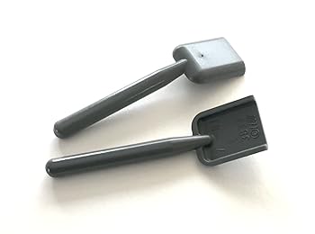 【中古】(未使用品)小道具 パーツ シャベル 新濃灰色 2本セット【3837】