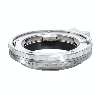 【中古】(未使用品)SHOTEN マウントアダプター LM-LSL M II (ライカM マウントレンズ → Lマウント変換) ヘリコイド付き シルバー