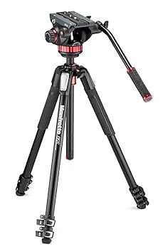 【中古】(未使用品)マンフロット(Manfrotto) MVH502AHビデオ雲台+MT055XPRO3アルミ...