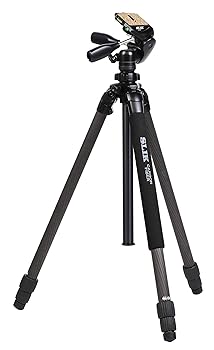 【中古】(未使用品)SLIK カーボン三脚 ライトカーボン E93 3段 ナットロック式 3ウェイ雲台 109526
