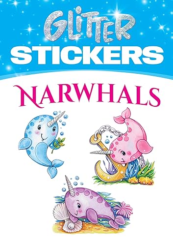 【中古】Glitter Narwhals Stickers (Dover Little Activity Books: Fantasy)