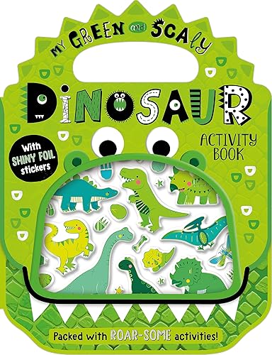 (非常に良い)Shiny Stickers My Green and Scaly Dinosaur Activity Book