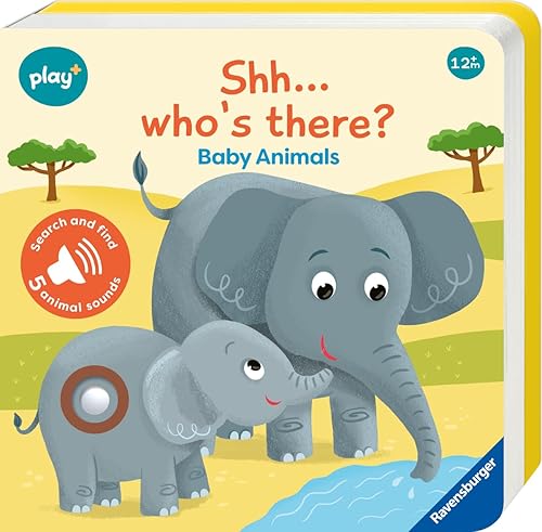 【中古】Ravensburger Play+ Infant & Toddler - Shhh…Who's there? Baby Animals My First Seek and Find Sound Book: Search and find