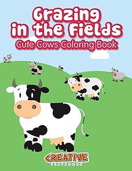 【中古】Grazing in the Fields, Cute Cows Coloring Book