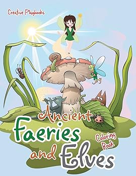 (非常に良い)Ancient Faeries and Elves Coloring Book
