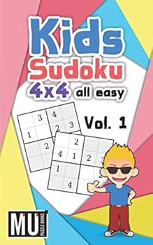 【中古】Kids Sudoku 4x4: Easy Kids Sudoku 4x4 2 Puzzles Per Page Include Solutions : 5x8 Inches (Vol. 1) (Kids Sudoku 4x4 Easy)