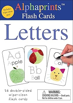 Alphaprints Wipe Clean Flash Cards Letters
