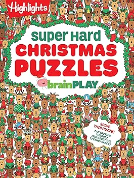 (非常に良い)brainPLAY Super Hard Christmas Puzzles: 200+ Challenging Christmas Puzzles, Mazes, Logic Games and Wordplay. Holiday-Themed Activity Bo