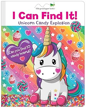 (非常に良い)I Can Find It! Unicorn Candy Explosion (Large Padded Board Book)