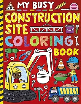 【中古】(非常に良い)My Busy Construction Site Coloring Book (My Busy Coloring)