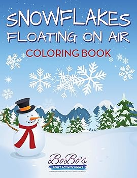 【中古】(非常に良い)Snowflakes Floating on Air Coloring Book