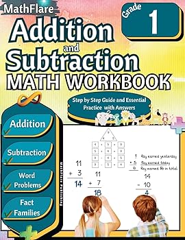 (非常に良い)Addition and Subtraction Math Workbook 1st Grade: Addition and Subtraction Grade 1, Word Problems Grade 1, Addition and Subtraction exe