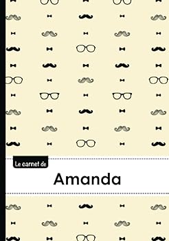 Le carnet d'Amanda - Lignes, 96p, A5 - Moustache Hispter