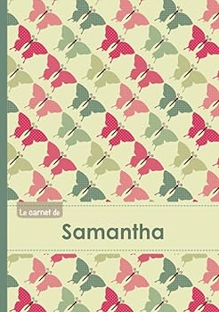 ル・カルネ・ド・サマンサ:ル・カルネ・デ・サマンサ-Lignes、96p、A5-Papillons Vintage