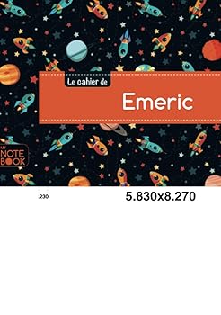 Le cahier d'Emeric - Blanc, 96p, A5 - Espace