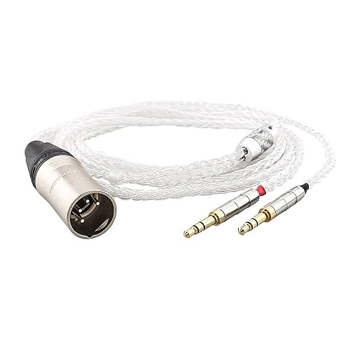 Other - 【中古】(非常に良い)Tirstrup 4ピン XLR バランスオスケーブル 1.5m 100%純銀ヘッドフォンケーブル Hifiman Ananda, Denon AH-D600, AH-D7200, AH-D7100 その他のオ