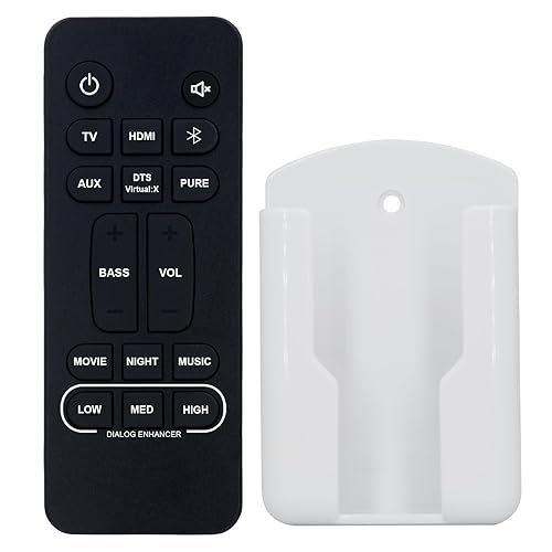 Other - 【中古】(非常に良い)RC-1236 交換用リモコン Denon ホームシアター サウンドバーシステム RC1236 DHT-S216 DHTS216 DHT-S216H DHTS216H (取り付けブラケット付き)
