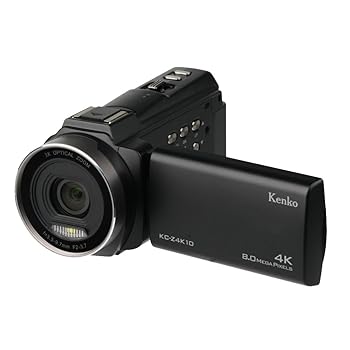 【中古】ケンコー 4Kビデオカメラ KC-Z4K10 光学3倍ズーム 3.0インチ液晶モニター タッチパネル